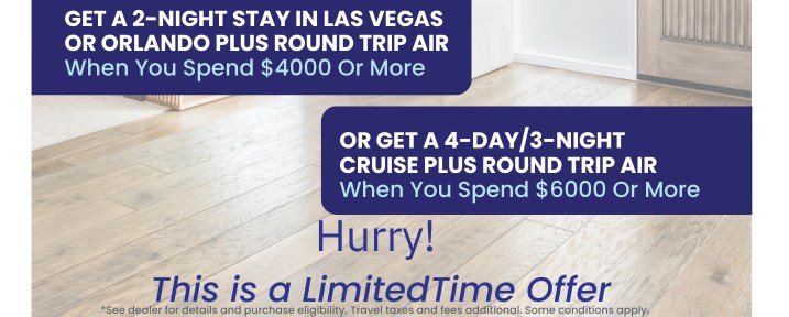 text on image Special Financing available on flooring, with couple on flooring 
