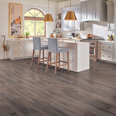 luxury vinyl plank flooring in a bright charming kitchen for Williamsport, PA, homes